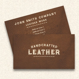 Leatherworker Shartips Brown 名刺