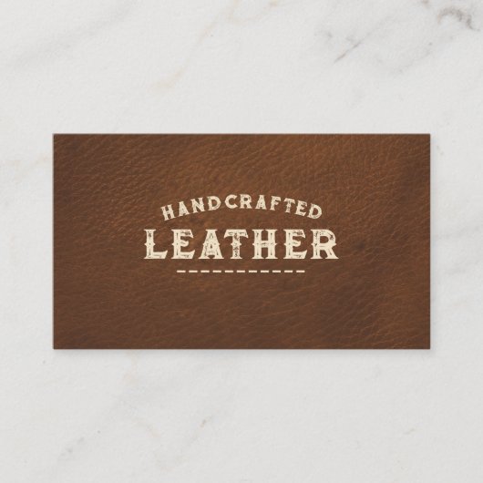 Leatherworker Shartips Brown 名刺 (正面)