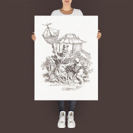 "L'Eau" - 4つの要素からのヴィンテージエッチング ポスター