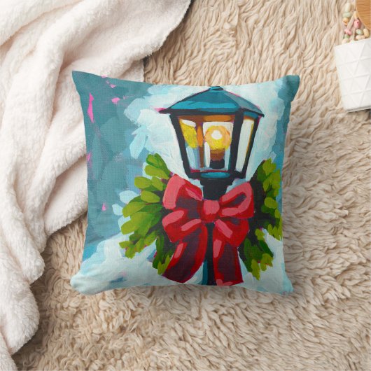 Leave a Light On Throw Pillow クッション (ブランケット)