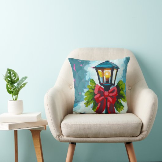 Leave a Light On Throw Pillow クッション (椅子)