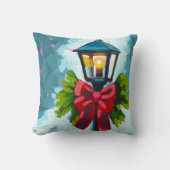 Leave a Light On Throw Pillow クッション (正面)