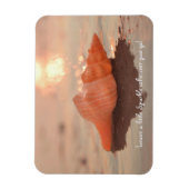 Leave a little Sparkle Horse conch Shell card マグネット (縦)