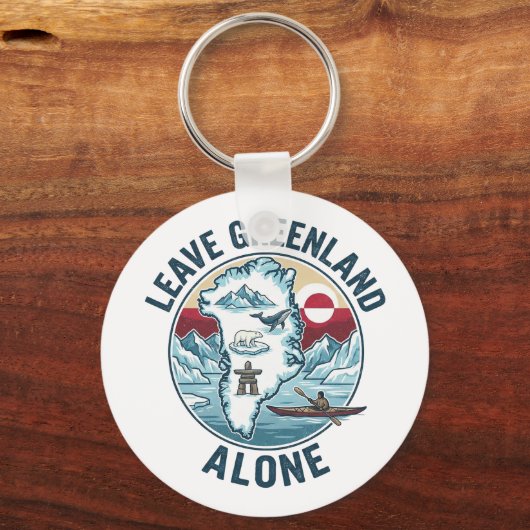 Leave Greenland Alone キーホルダー (裏面)