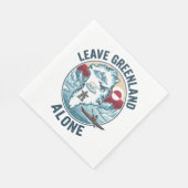 Leave Greenland Alone スタンダードランチョンナプキン (角)