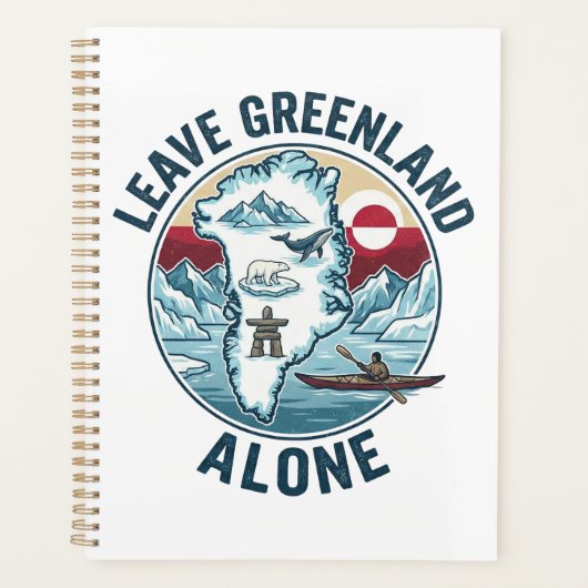 Leave Greenland Alone プランナー手帳 (正面)