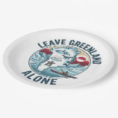 Leave Greenland Alone ペーパープレート (アングル)