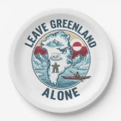 Leave Greenland Alone ペーパープレート (正面)