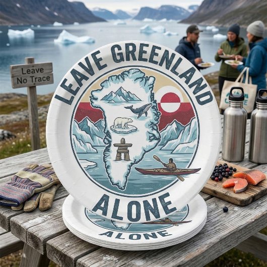 Leave Greenland Alone ペーパープレート