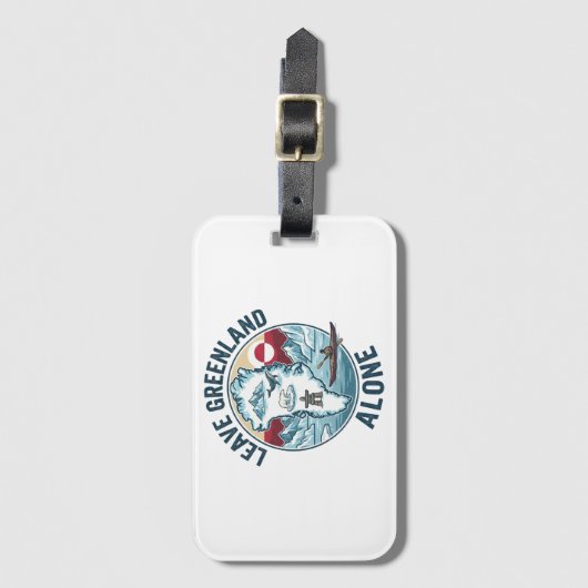 Leave Greenland Alone ラゲッジタグ (正面縦)