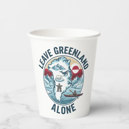 Leave Greenland Alone 紙コップ (正面)