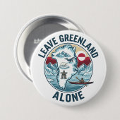 Leave Greenland Alone 缶バッジ (正面&裏面)