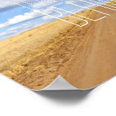 Leave it all behind wanderlust road trip travel ポスター (角)