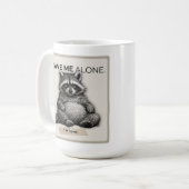 Leave Me Alone Mug – Funny Introvert Raccoon  コーヒーマグカップ (正面左)
