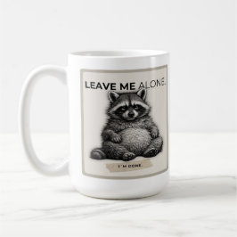 Leave Me Alone Mug – Funny Introvert Raccoon  コーヒーマグカップ