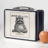 Leave Me Alone Raccoon Lunch Box | Funny Introvert メタルランチボックス (インサイチュ)