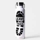 Leave No Trace Hiking Bootprint Design ウォーターボトル (正面)