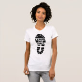 Leave No Trace Hiking Bootprint Design Tシャツ (正面フル)