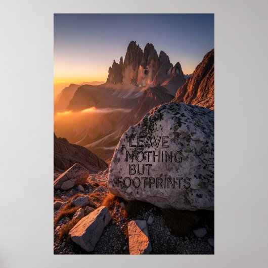 Leave Nothing But Footprints ポスター (正面)