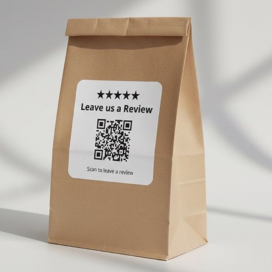 Leave Us a Review QR Code | Customer Review  スクエアシール