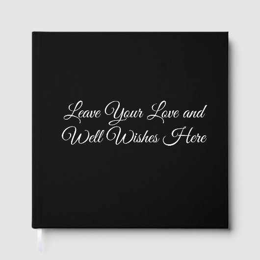 Leave Your Love and Well Wishes Here Wedding Guest ゲストブック (正面)