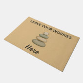 Leave Your Worries Here ドアマット (アングル)