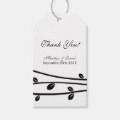 Leaved Branches結婚's Thank You ギフトタグ (正面)