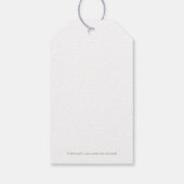 Leaved Branches結婚's Thank You ギフトタグ (裏面)