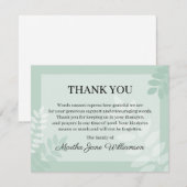 LeaveGreen葬儀ノートカード忌引ノート ノートカード (正面/裏面)