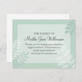 LeaveGreen葬儀ノートカード忌引ノート ノートカード (正面/裏面)