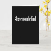 #leavenoonebehind -認識度デザイン カード (黄色い花)