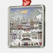 Leavenworthの休日を祝うこと メタルオーナメント (左)