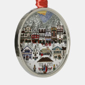 Leavenworthの休日を祝うこと メタルオーナメント (右)