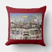 Leavenworth、ワシントン州の"クリスマス" クッション (正面)