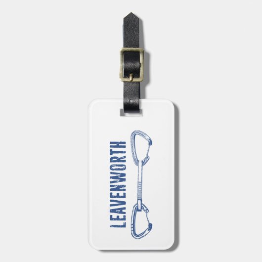 Leavenworth Climbing Quickdraw ラゲッジタグ (正面縦)