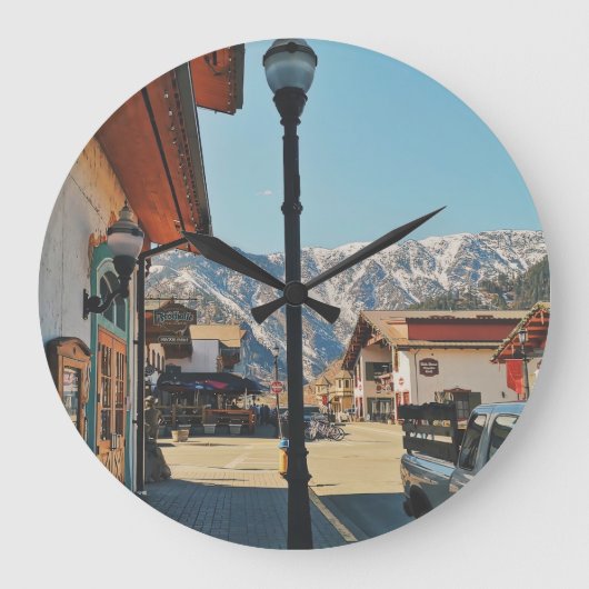 Leavenworth - Washington  ラージ壁時計 (正面)