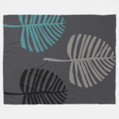 Leaves フリースブランケット (正面(横))