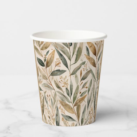 Leaves  紙コップ (裏面)