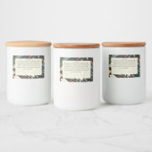 Leaves and Berries Christmas Hot Chocolate Mix フードラベル (ボトル)