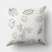 Leaves and Mandalas Pattern クッション (裏面)