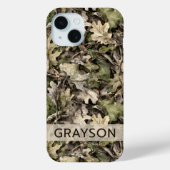 Leaves Camouflage Personalized Case-Mate iPhoneケース (裏面)