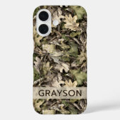 Leaves Camouflage Personalized Case-Mate iPhoneケース (裏面)