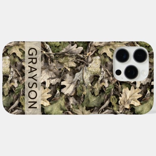 Leaves Camouflage Personalized Case-Mate iPhoneケース (裏面 (横))