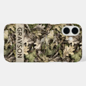 Leaves Camouflage Personalized Case-Mate iPhoneケース (裏面 (横))