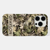 Leaves Camouflage Personalized Case-Mate iPhoneケース (裏面 (横))