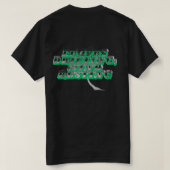 Leaves Drifting Mind Resting - Zen Meditation Desi Tシャツ (デザイン裏面)