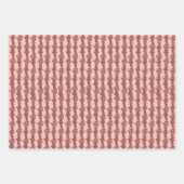 Leaves in Rich Reds Holiday Gift Paper ラッピングペーパーシート (正面2)