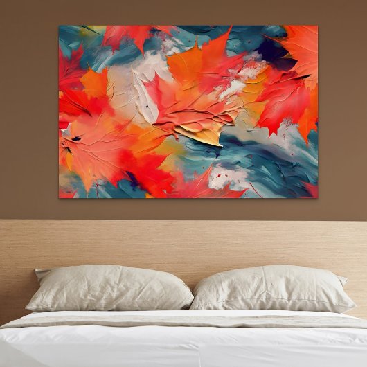 Leaves In The Wind – Abstract Autumn Motion ポスター