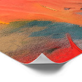 Leaves In The Wind – Abstract Autumn Motion ポスター (角)