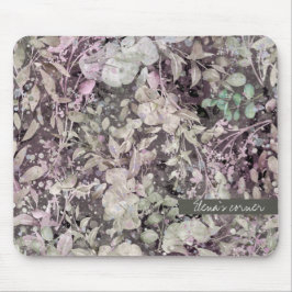 Leaves magical - editable text マウスパッド